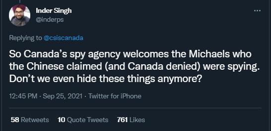 曾被中邦拘留的两个加拿大间谍闹内讧了！